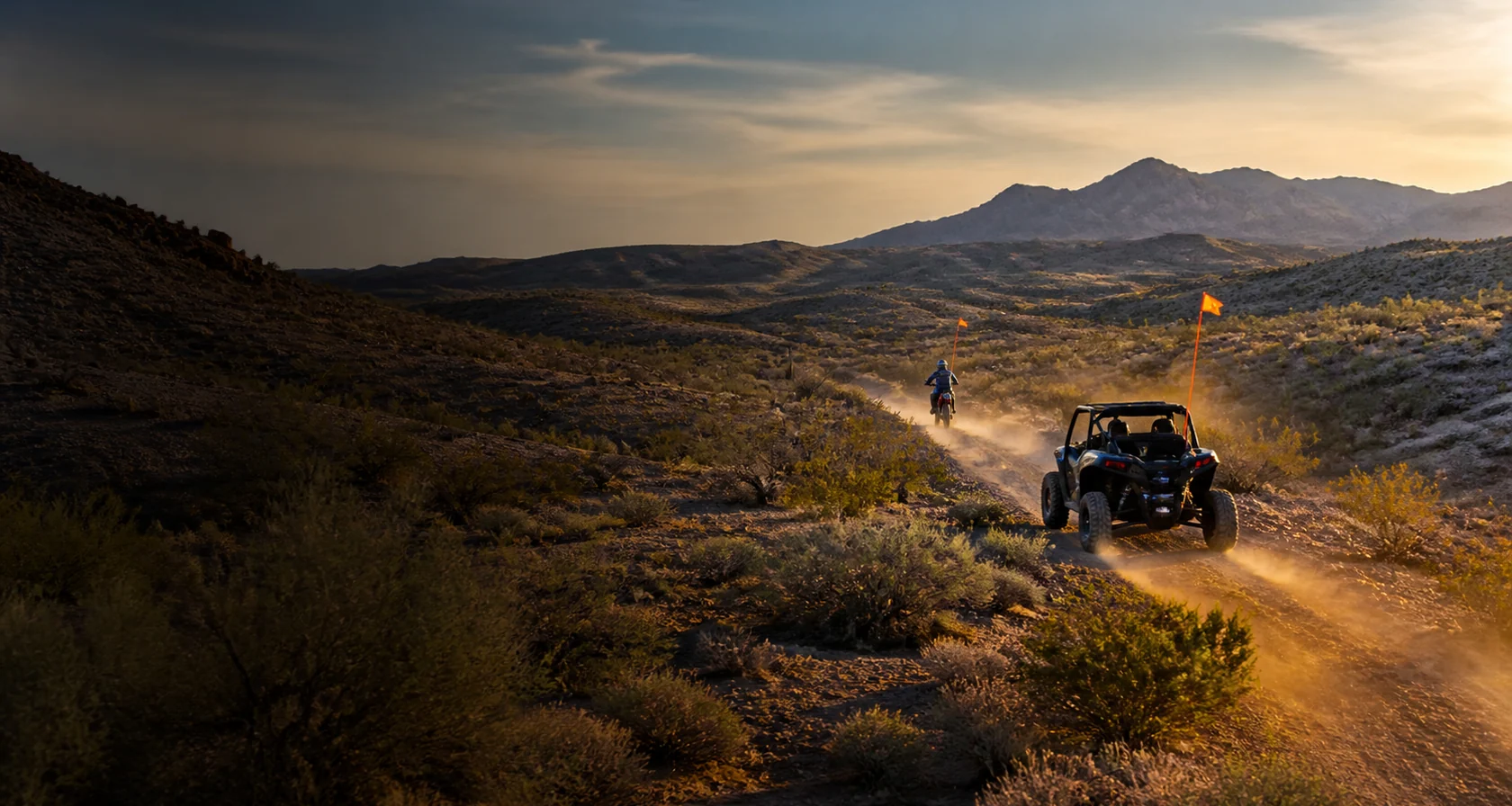Ride the trail that is actually here., Hot Well Arizona Dune Guide